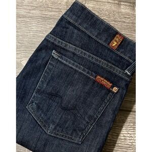 7 For All Mankind Vintage Roxanne Slim Straight Low Rise Jean  SZ 27 (29x33)
